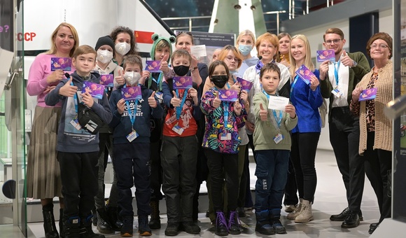 Учащиеся флагманской площадки Проекта УчимЗнаем вместе со своими родителями посетили Музей космонавтики.