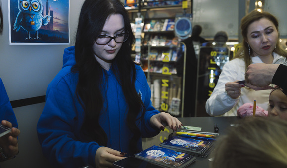 В Музее космонавтики в рамках акции "Ночь в музее" прошла акция с Почтой России