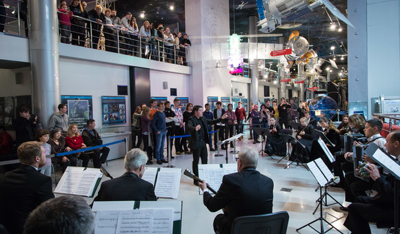 Концерт финалистов лаборатории «Открытый космос» прямо в экспозиции Музея космонавтики в «Ночь искусств».