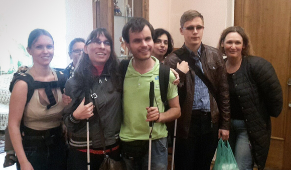 В доме-музее академика С.П. Королёва прошёл тифлосурдопрактикум "Звучание жестов" для слабовидящих школьников (Совместно с фондом поддержки слепоглухих «Со-единение»).