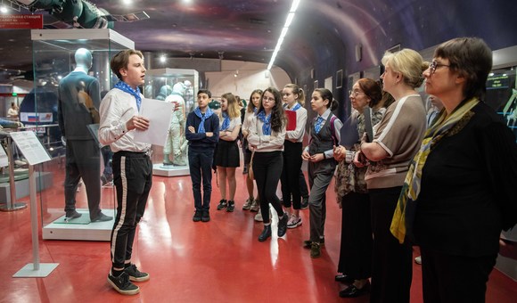 В Музее космонавтики успешно проходят демонстрационные экзамены для участников межведомственного образовательного проекта «Московский экскурсовод». 